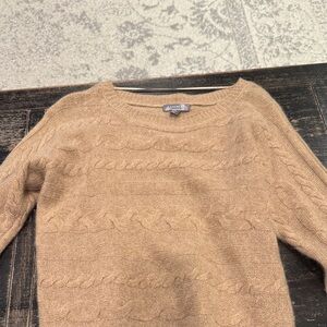 Charter Club Camel Cable Knit Sweater